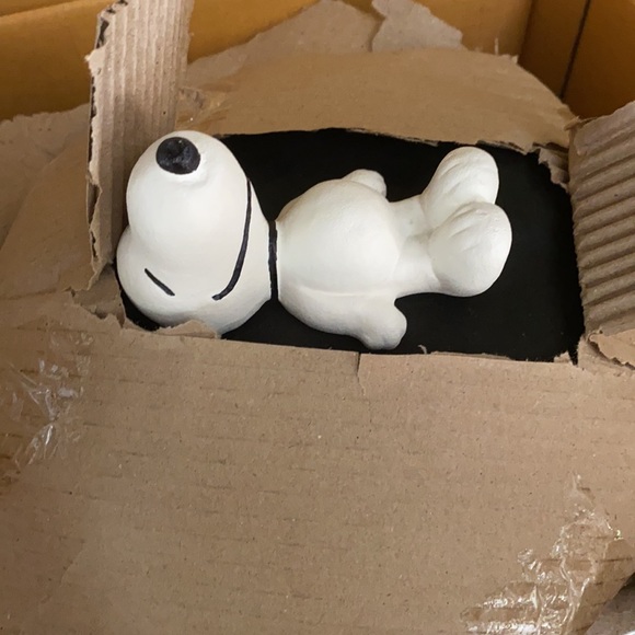 Pottery Barn Peanuts Snoopy Lidded Pumpkin Candy Bowl 🎃🍬 - Picture 6 of 16